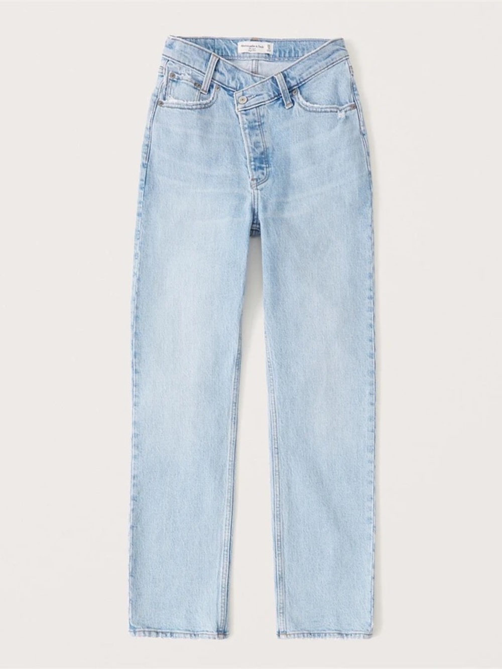 Abercrombie & Fitch The Dad High Rise Crossover Waist Jeans W25
